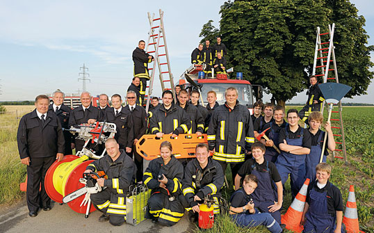 Die Löschgruppe Libur: 21 Mitglieder im Einsatz für eine gute Sache.